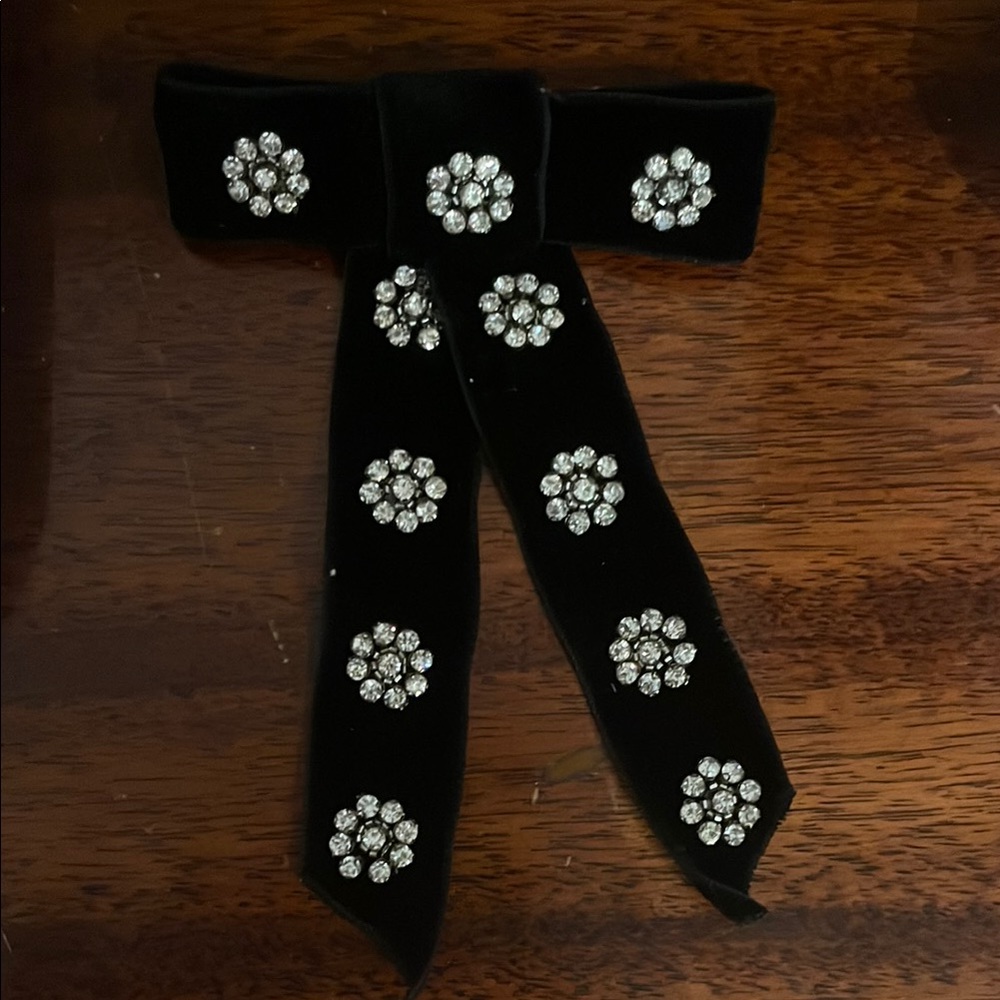 Jennifer Behr Black and Silver Hair Accessory